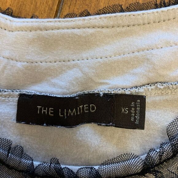 The Limited Tank Top Black Tulle Overlay XS - Picture 4 of 6